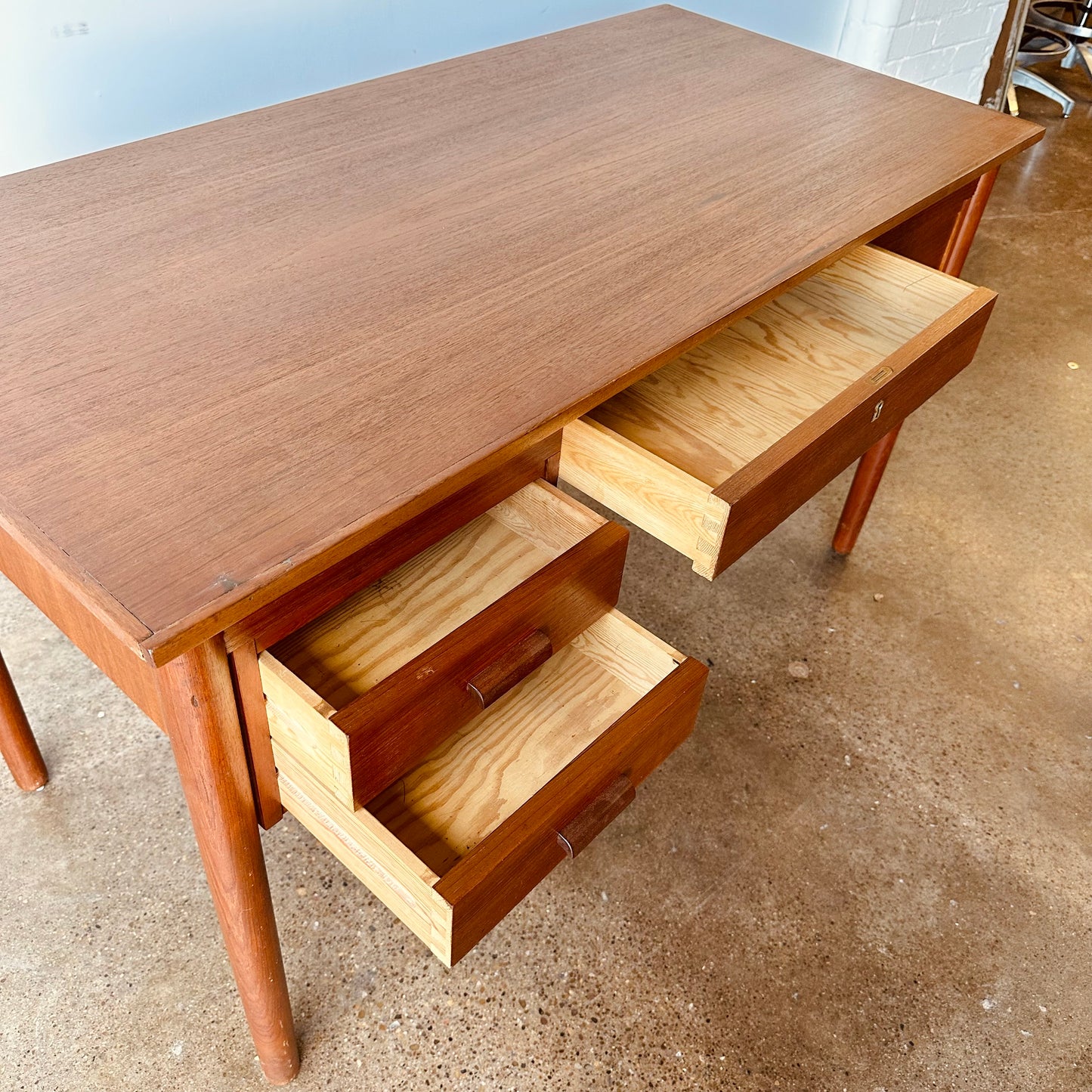 DANISH MODERN TEAK WRITING DESK