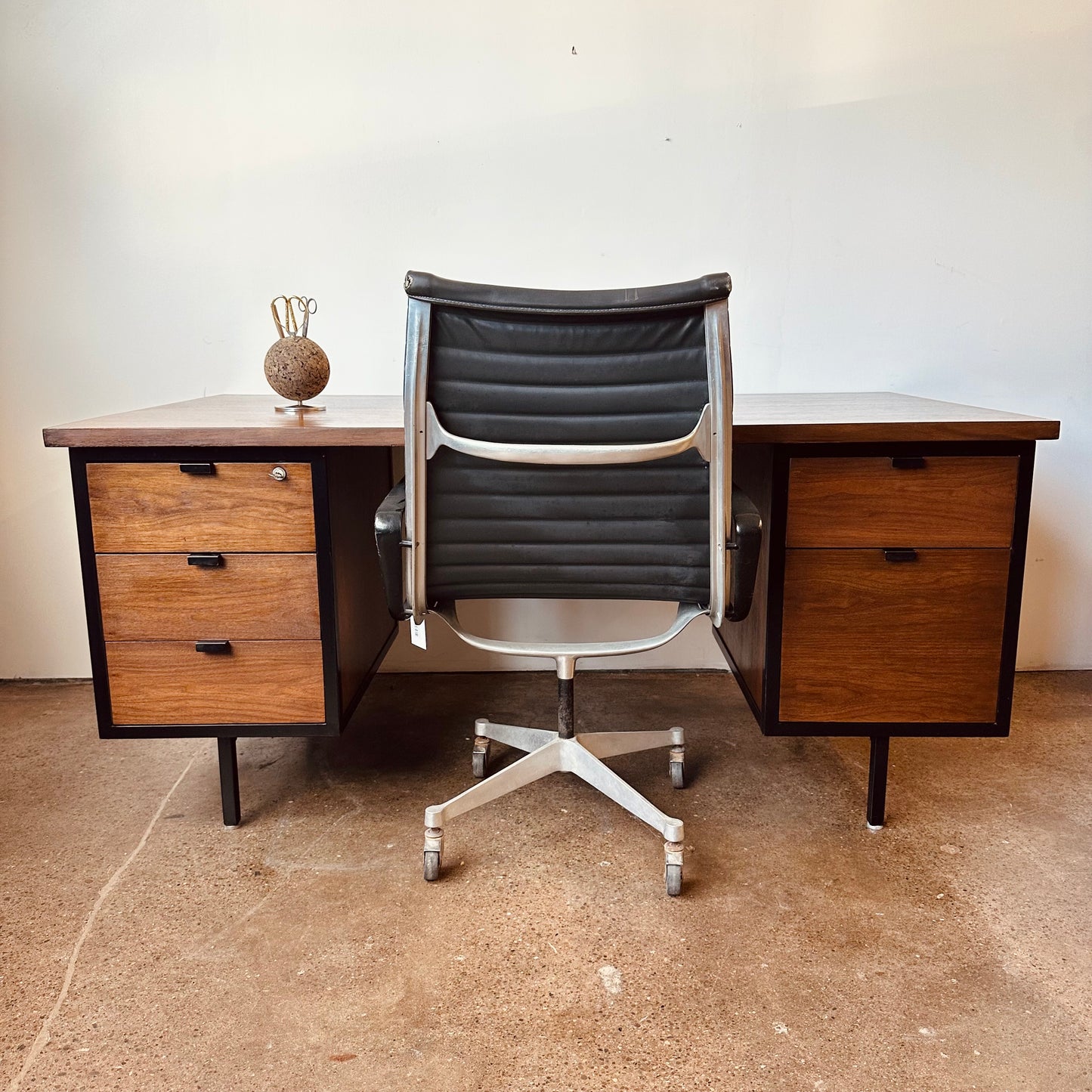EARLY ROBERT JOHN FOR KNOLL WALNUT EXECUTIVE DESK