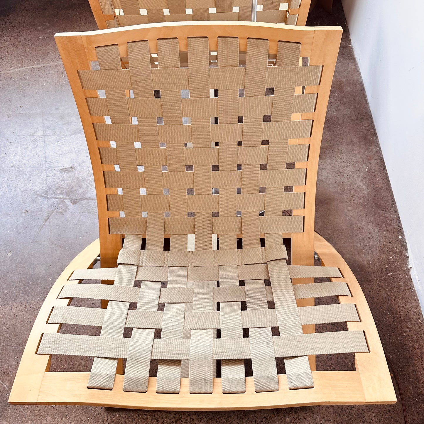 PAIR OF FOLDING LOUNGE CHAIRS BY BÖRGE LINDAU FOR BLÅ STATION