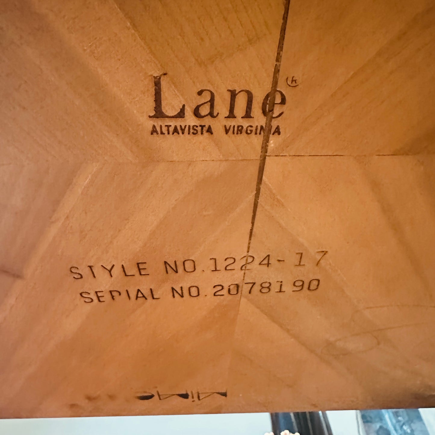 LANE WALNUT PARSONS COFFEE OR SIDE TABLE