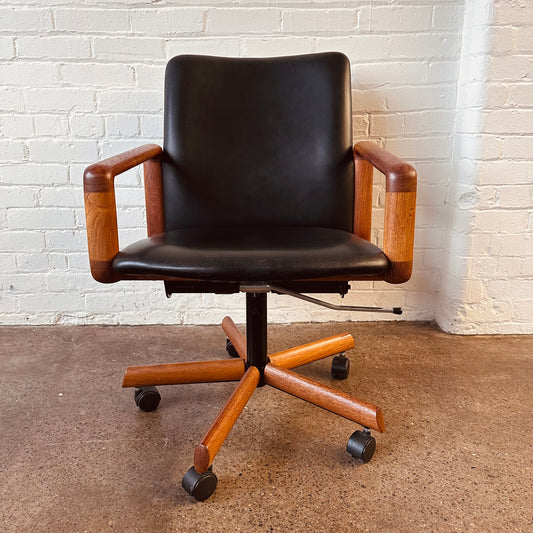 SVA MOBLER DANISH TEAK EXECUTIVE OFFICE CHAIR