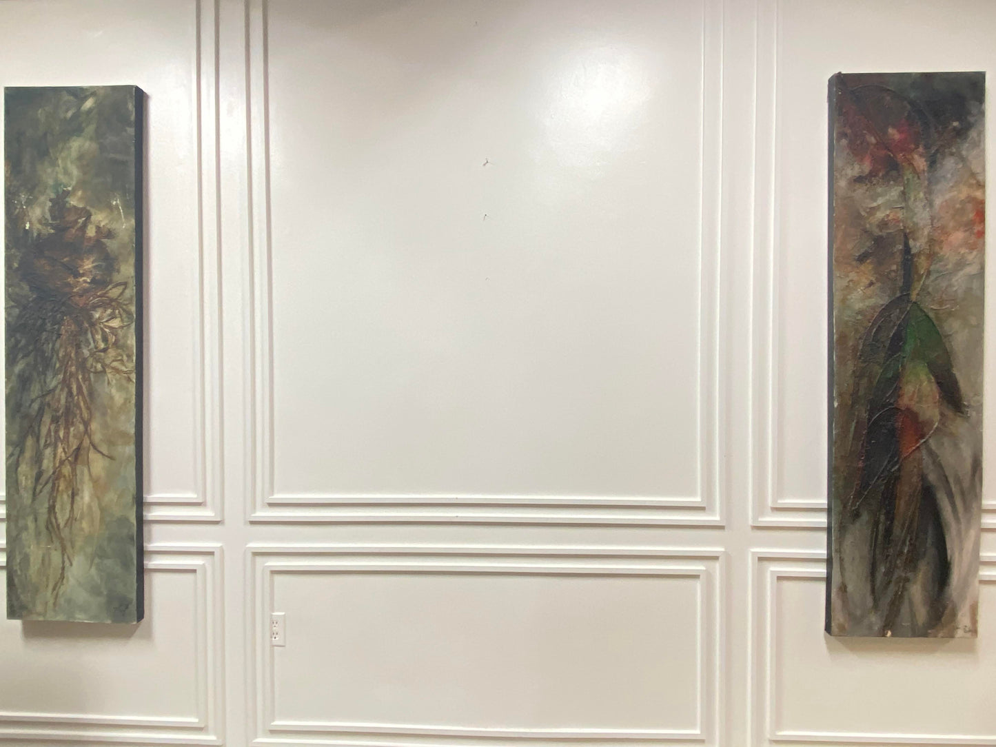 SUSAN BUDASH 1980S OIL ON CANVAS ART PAIR