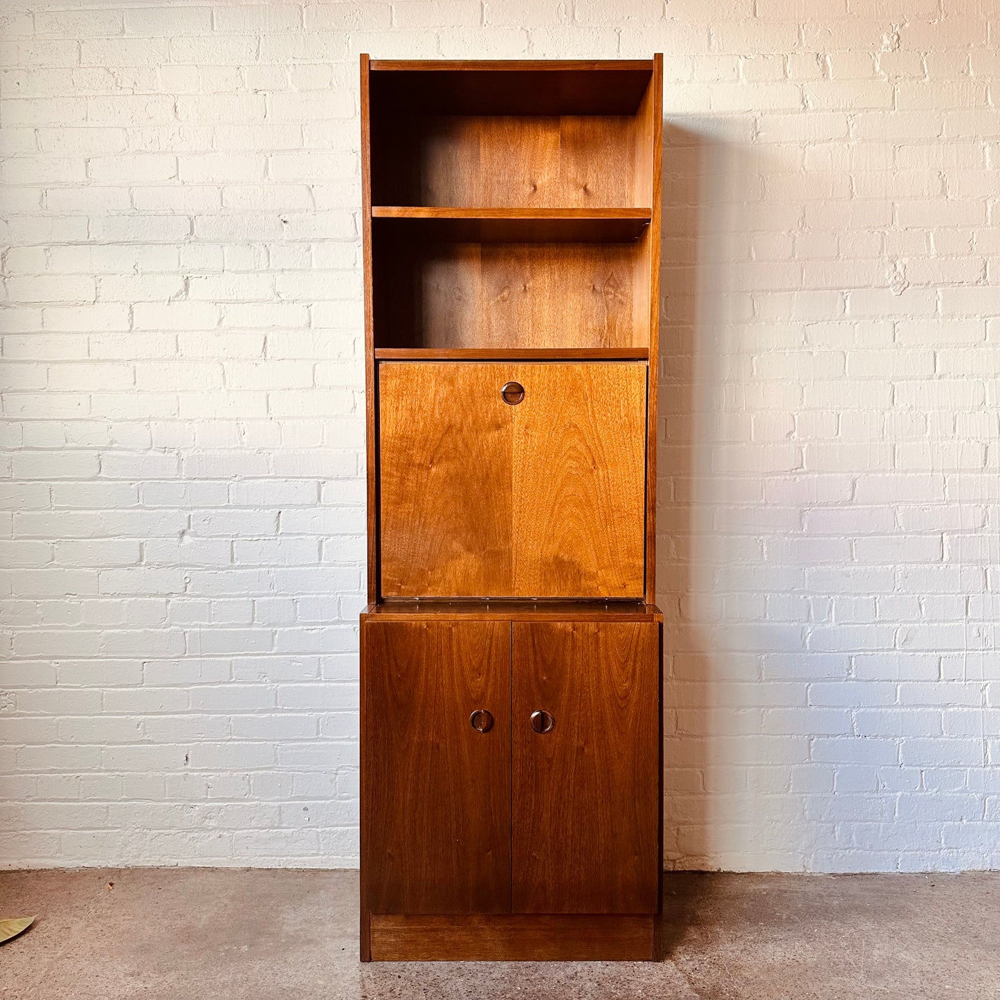 BELGIAN PULL-DOWN DESK / BAR CABINET BY VAN PELT