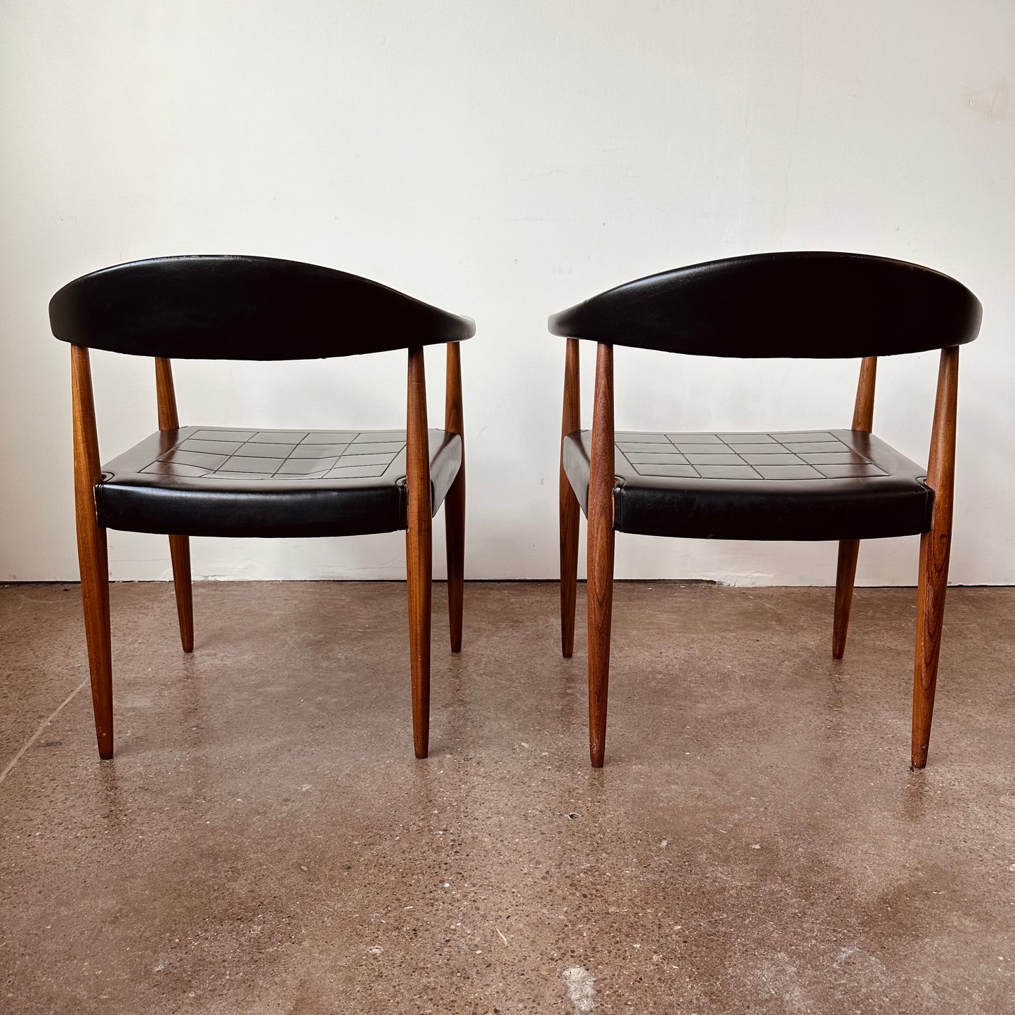 ILMARI LAPPALAINEN FOR ASKO BARRELBACK ARM CHAIRS - MADE IN FINLAND