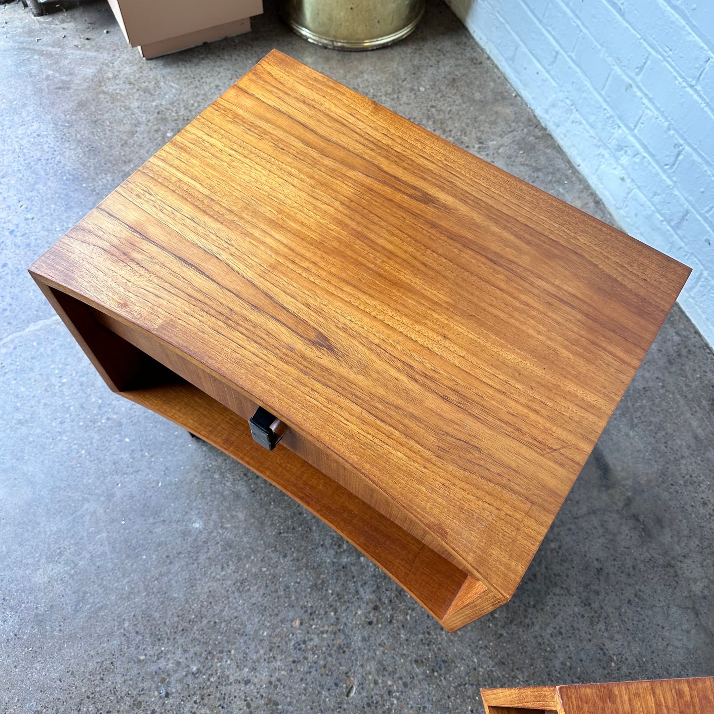 MCM RS ASSOCIATES TEAK NIGHTSTANDS - PAIR