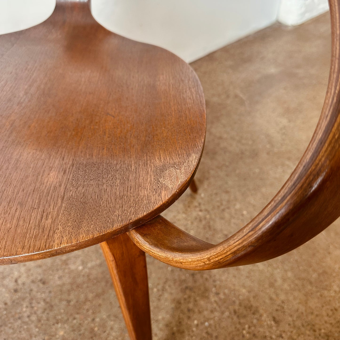 PAIR OF NORMAN CHERNER FOR PLYCRAFT BENWOOD PRETZEL CHAIRS