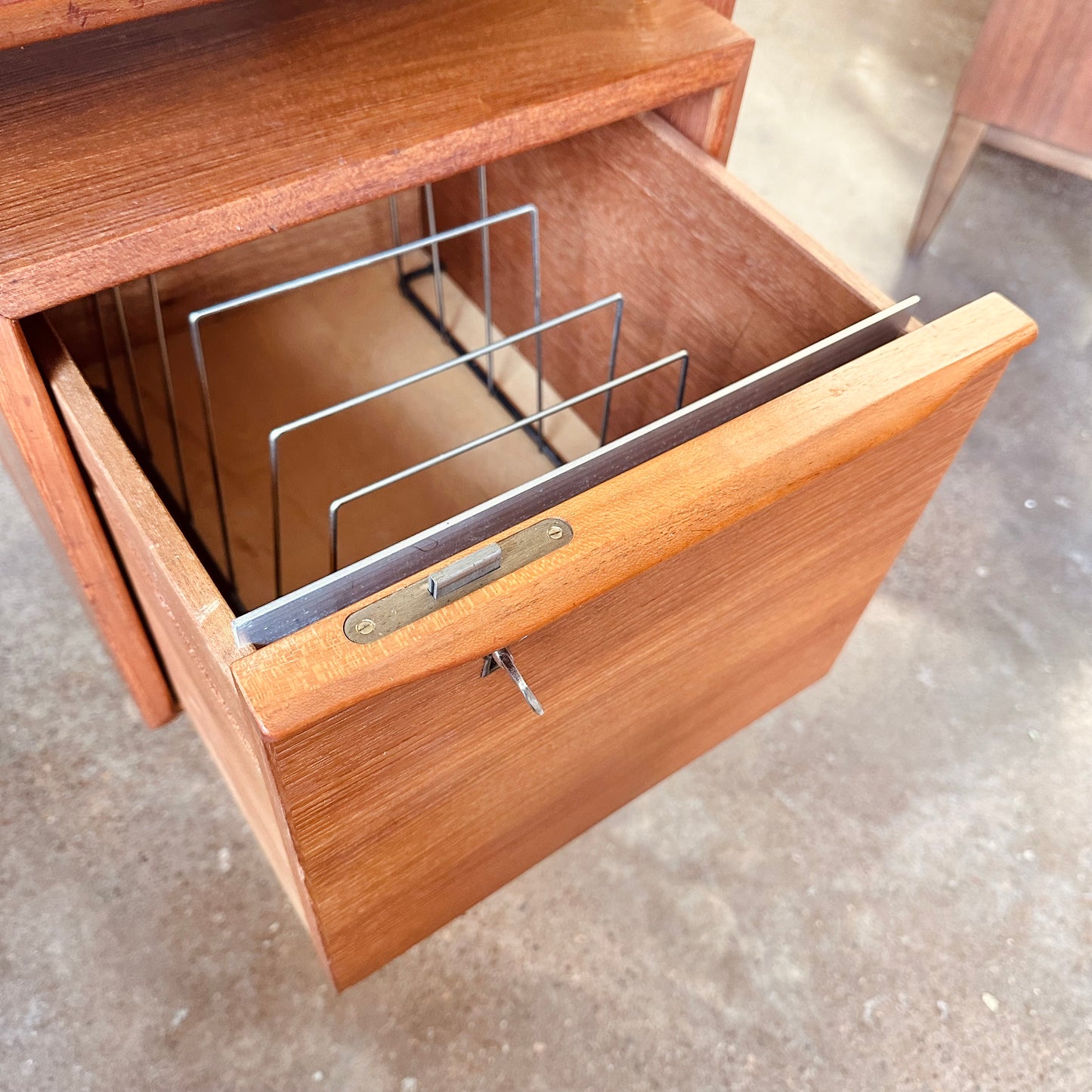 PETER LØVIG NIELSEN DANISH MODERN TEAK FLOATING DESK