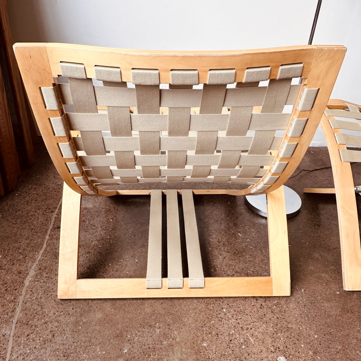 PAIR OF FOLDING LOUNGE CHAIRS BY BÖRGE LINDAU FOR BLÅ STATION