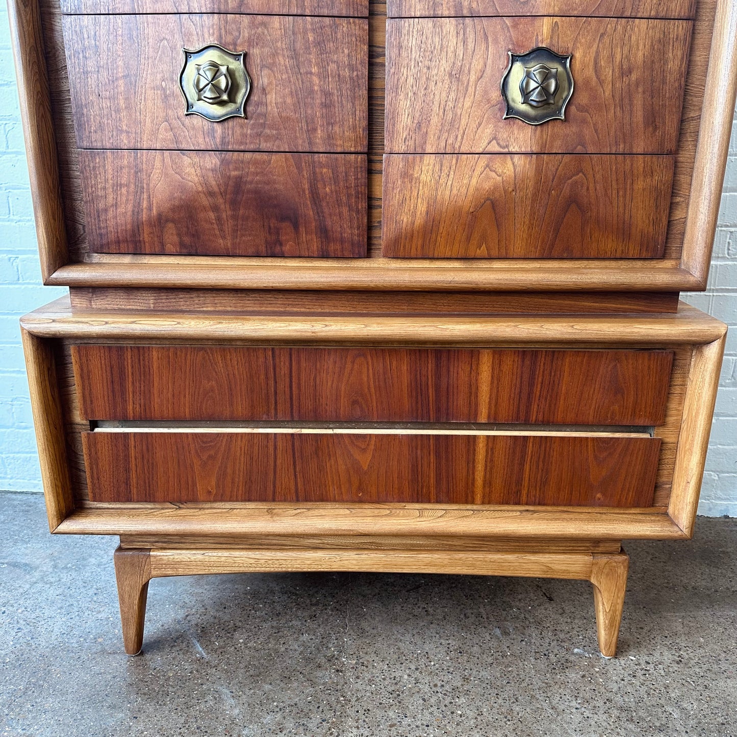 UNITED DIAMOND FACE HIGHBOY DRESSER