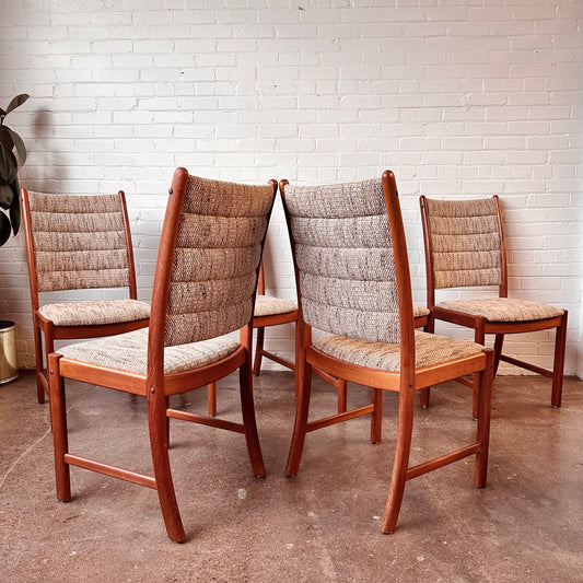 1960S ANDERSEN TEAK DINING CHAIRS FOR ULDUM MØBELFABRIK