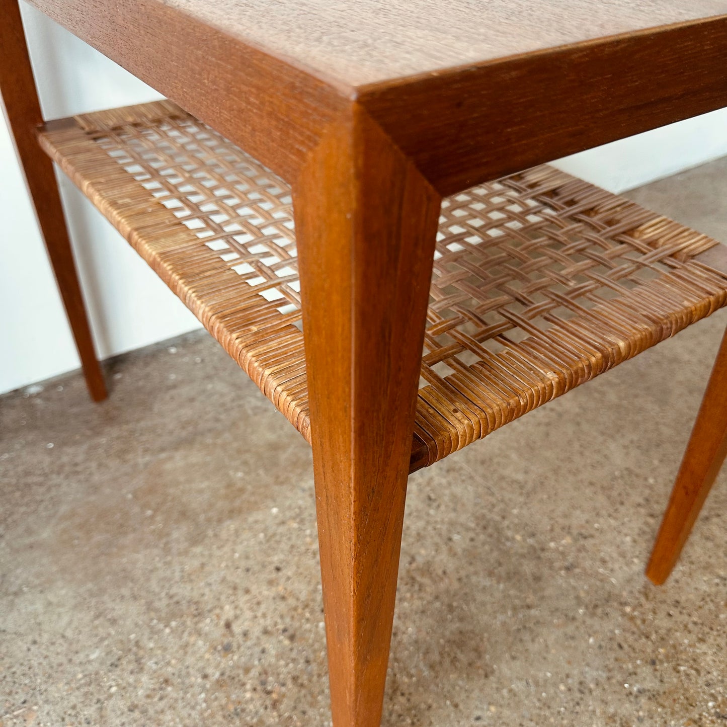 SEVERIN HANSEN SIDE TABLE TEAK BY HASLEV MOBELSNEDSKERI DENMARK 1960