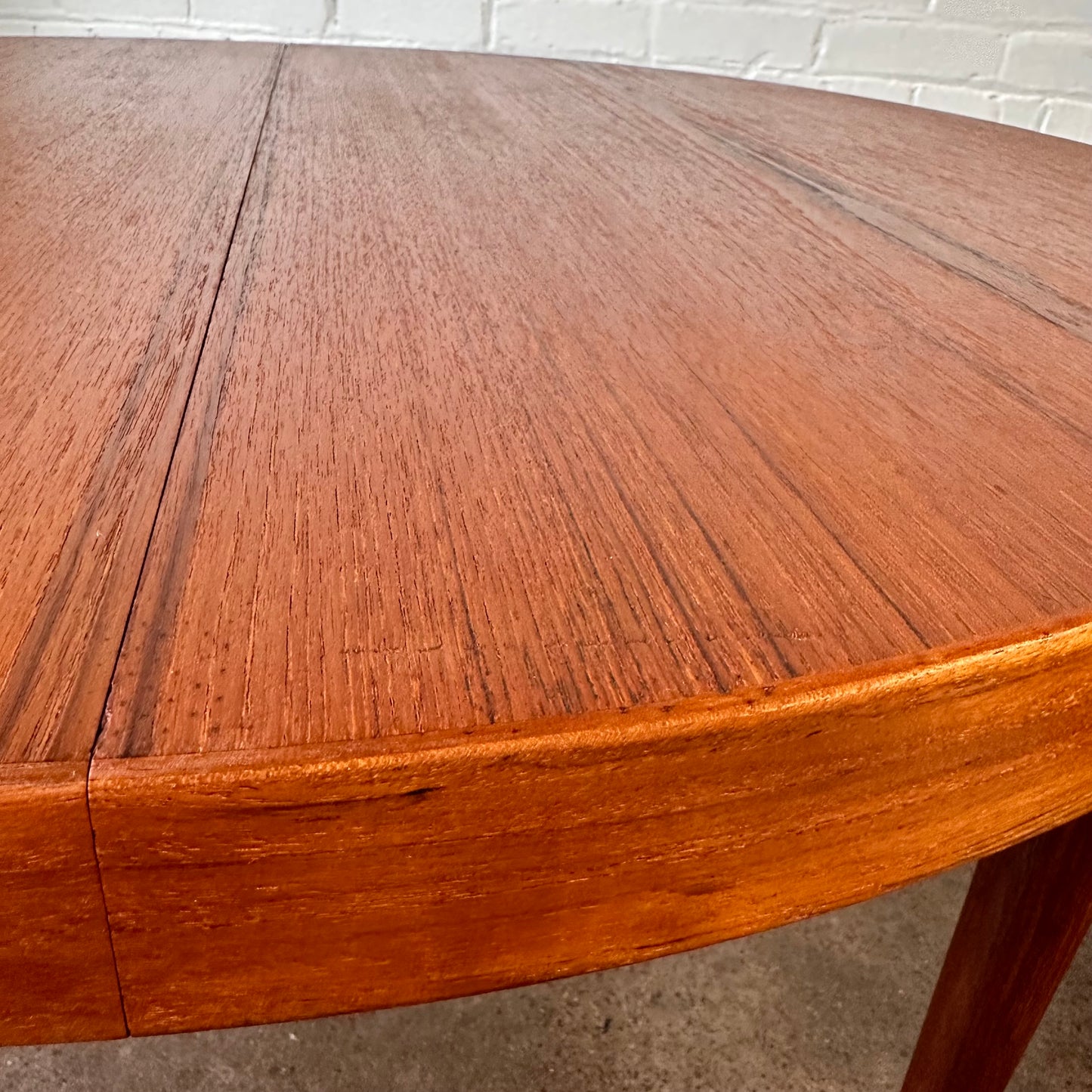 KAI KRISTIANSEN TEAK ROUND DINING TABLE - REFINISHED