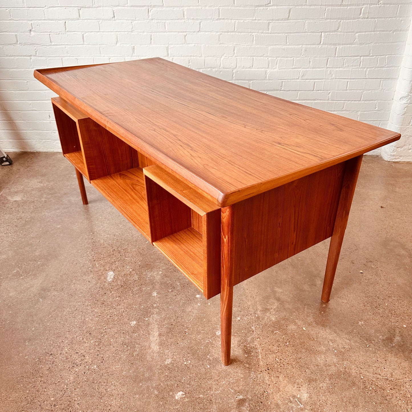 PETER LØVIG NIELSEN DANISH MODERN TEAK FLOATING DESK