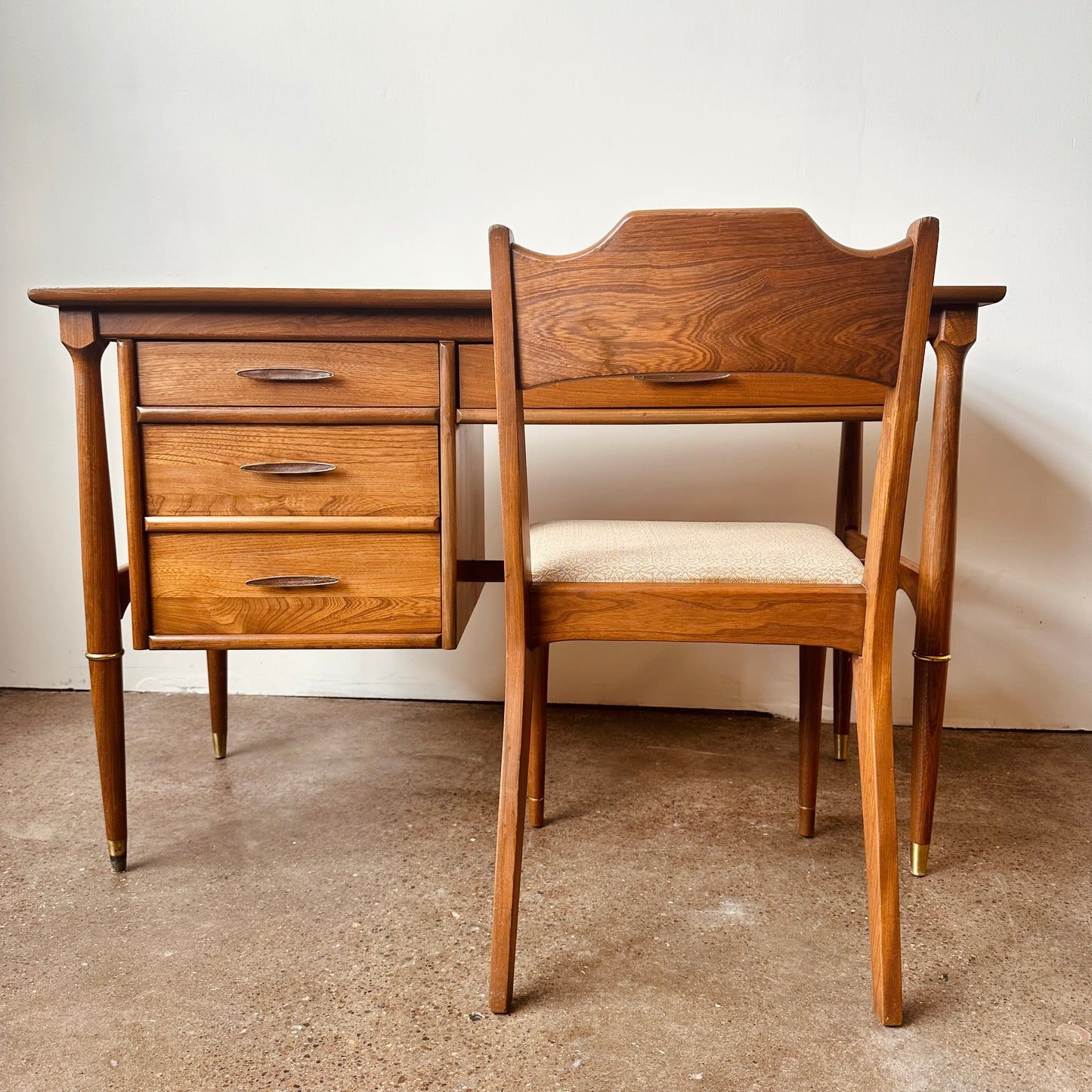 MID CENTURY WRITING DESK AND CHAIR