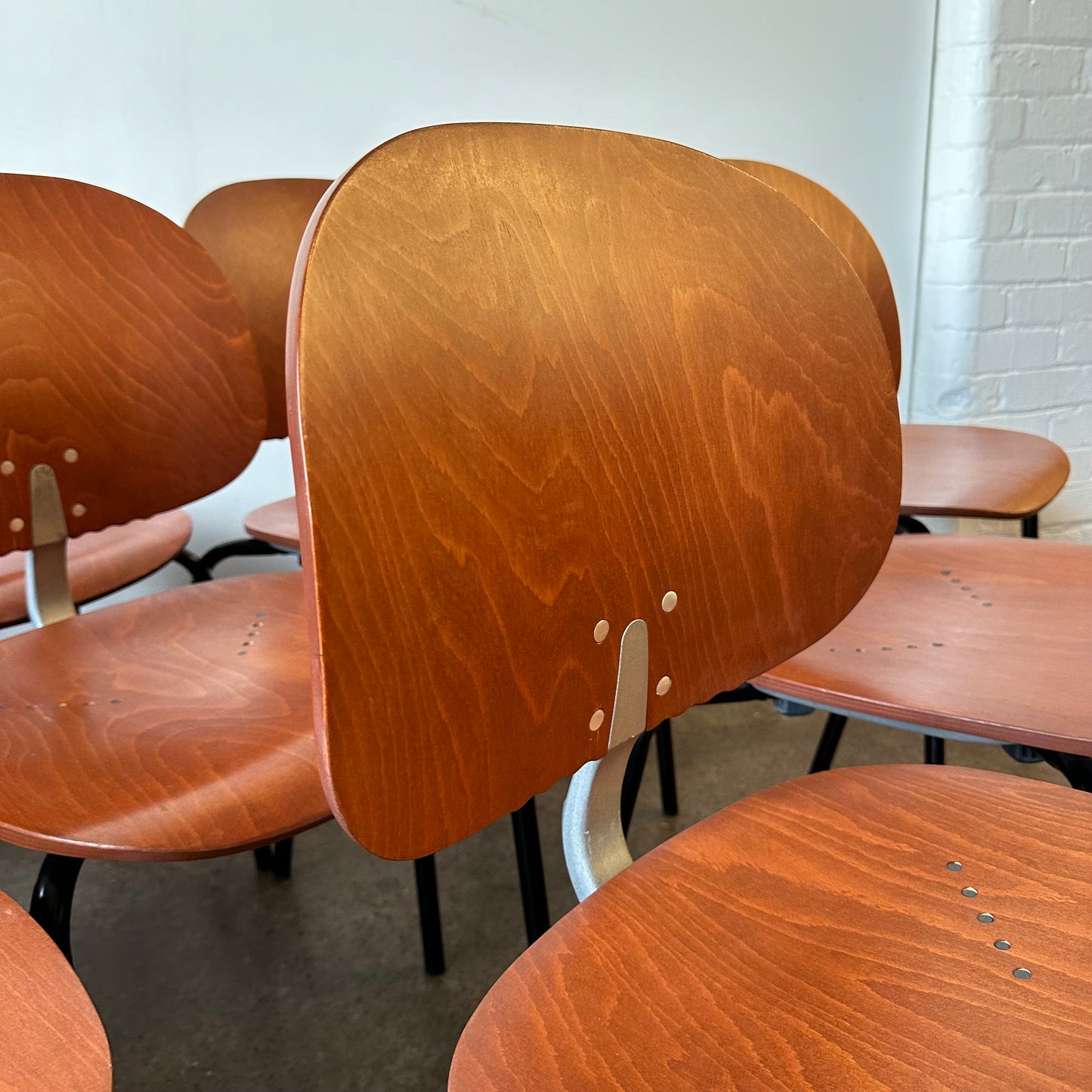 GIANCARLO PIRETTI XYLON INDUSTRIAL BENTWOOD CHAIRS (7 AVAILABLE)