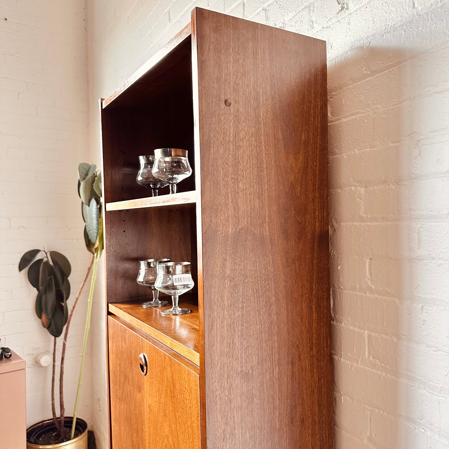 BELGIAN PULL-DOWN DESK / BAR CABINET BY VAN PELT