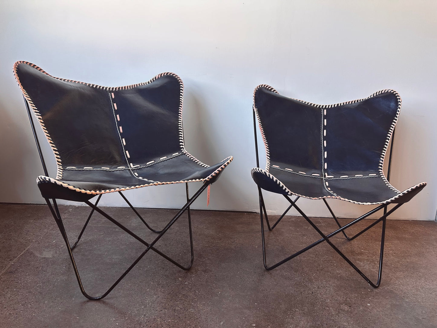 VINTAGE HARDOY KNOLL BFK BUTTERFLY CHAIRS - A PAIR