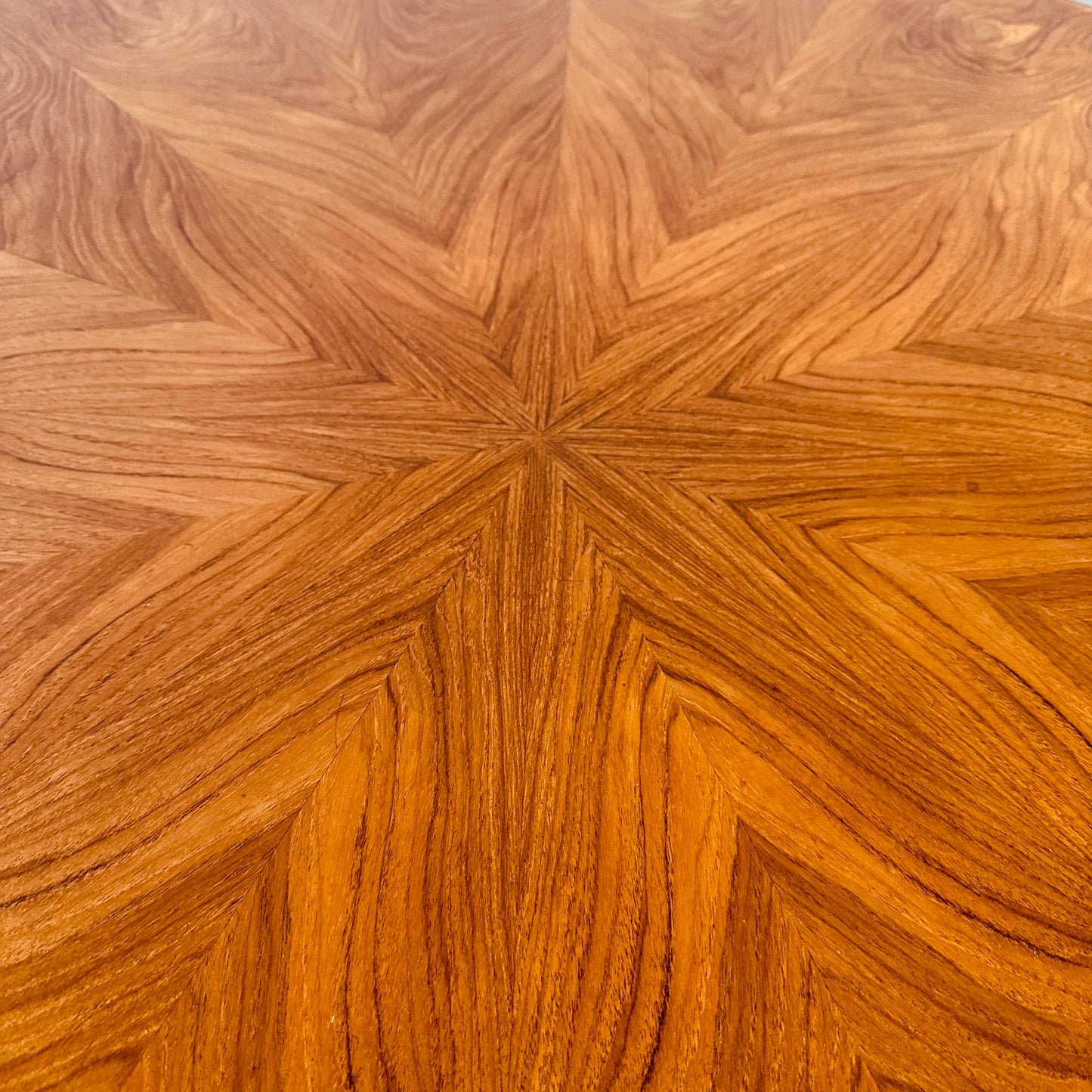 DANISH TEAK ROUND TWO TIER COFFEE TABLE