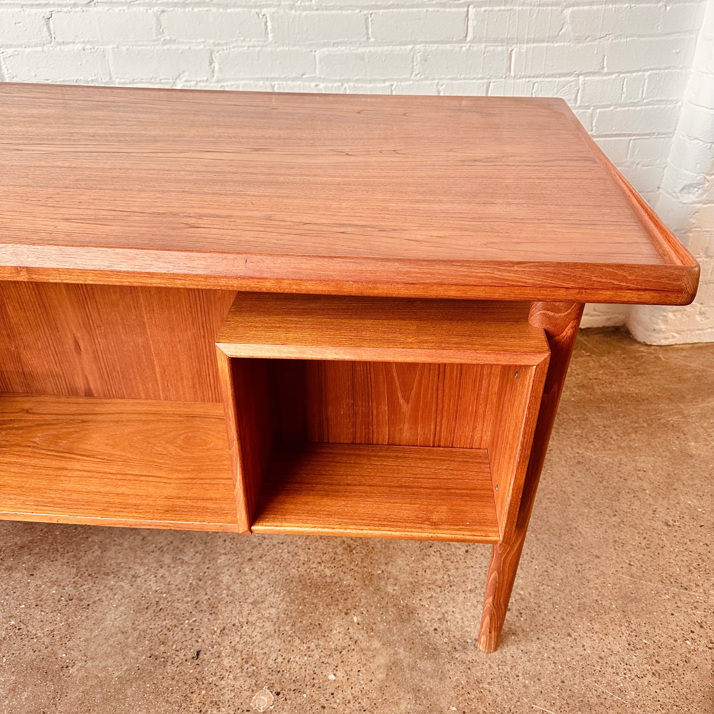 PETER LØVIG NIELSEN DANISH MODERN TEAK FLOATING DESK