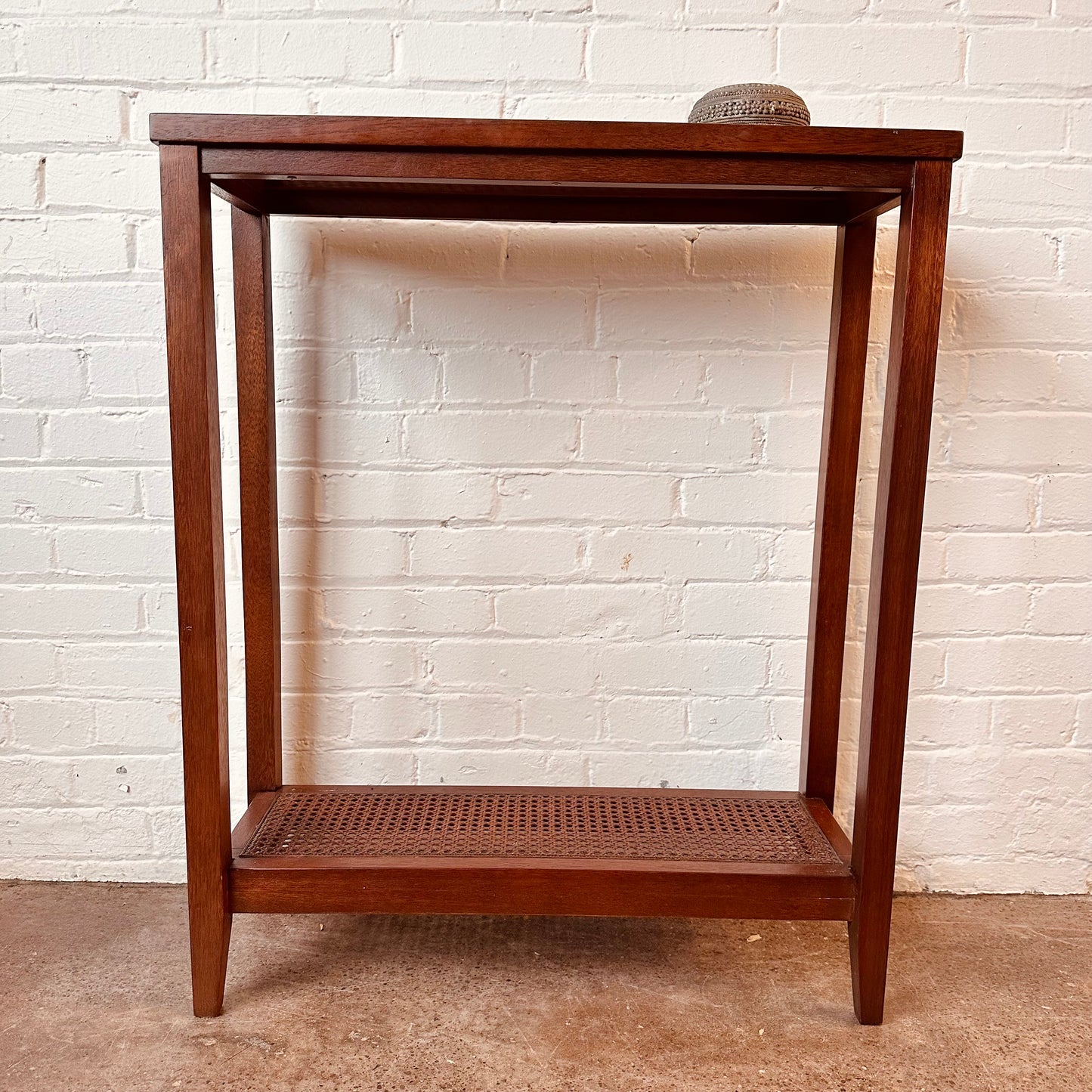 TWO TIER CONSOLE TABLE WITH CANNING