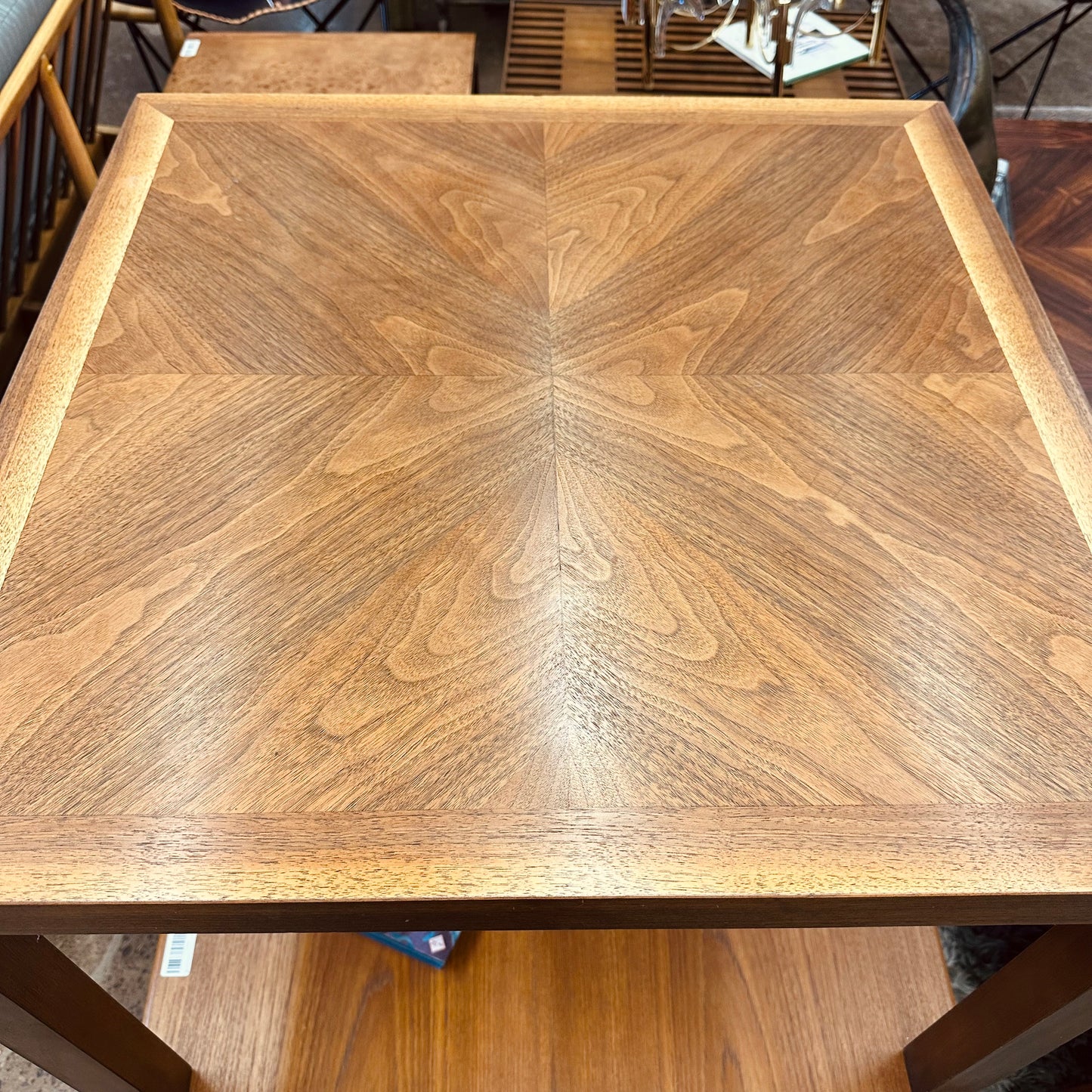LANE WALNUT PARSONS COFFEE OR SIDE TABLE