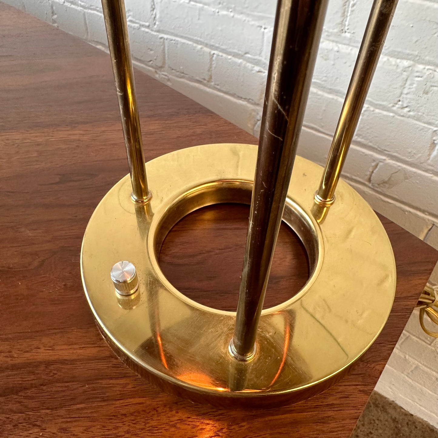 ORIGINAL ROBERT SONNEMAN FOR KOVACS BRASS SATURN LAMP