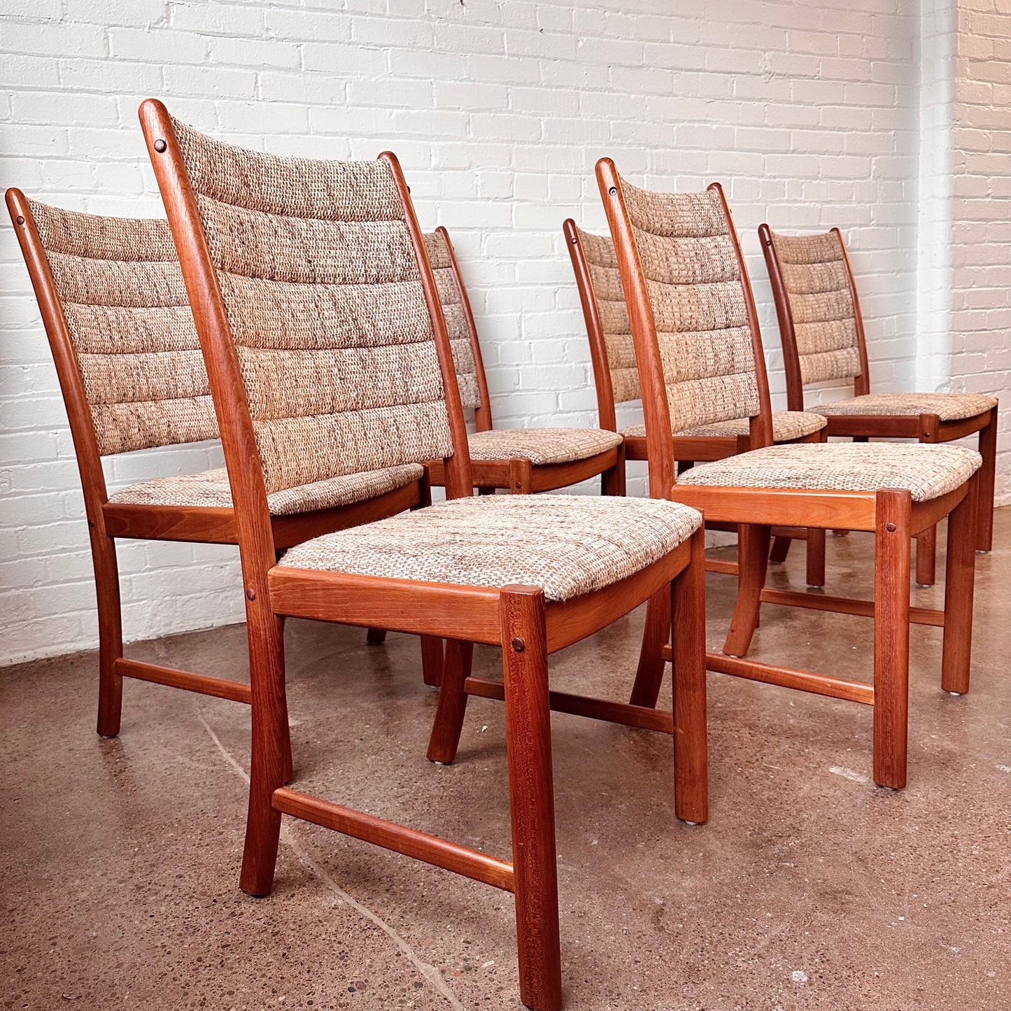 1960S ANDERSEN TEAK DINING CHAIRS FOR ULDUM MØBELFABRIK