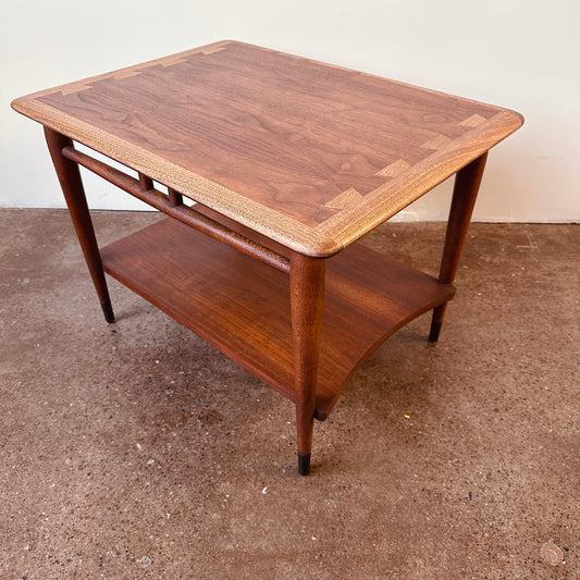 LANE ACCLAIM TWO TIER ACCENT TABLE - REFINISHED