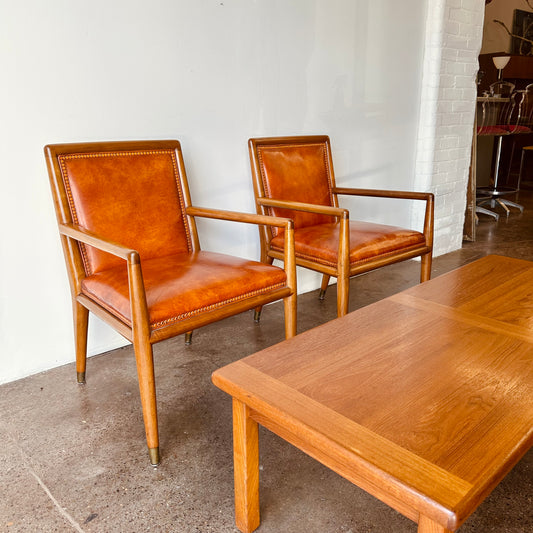 TH ROBSJOHN-GIBBINGS KRUG ARM CHAIRS - A PAIR