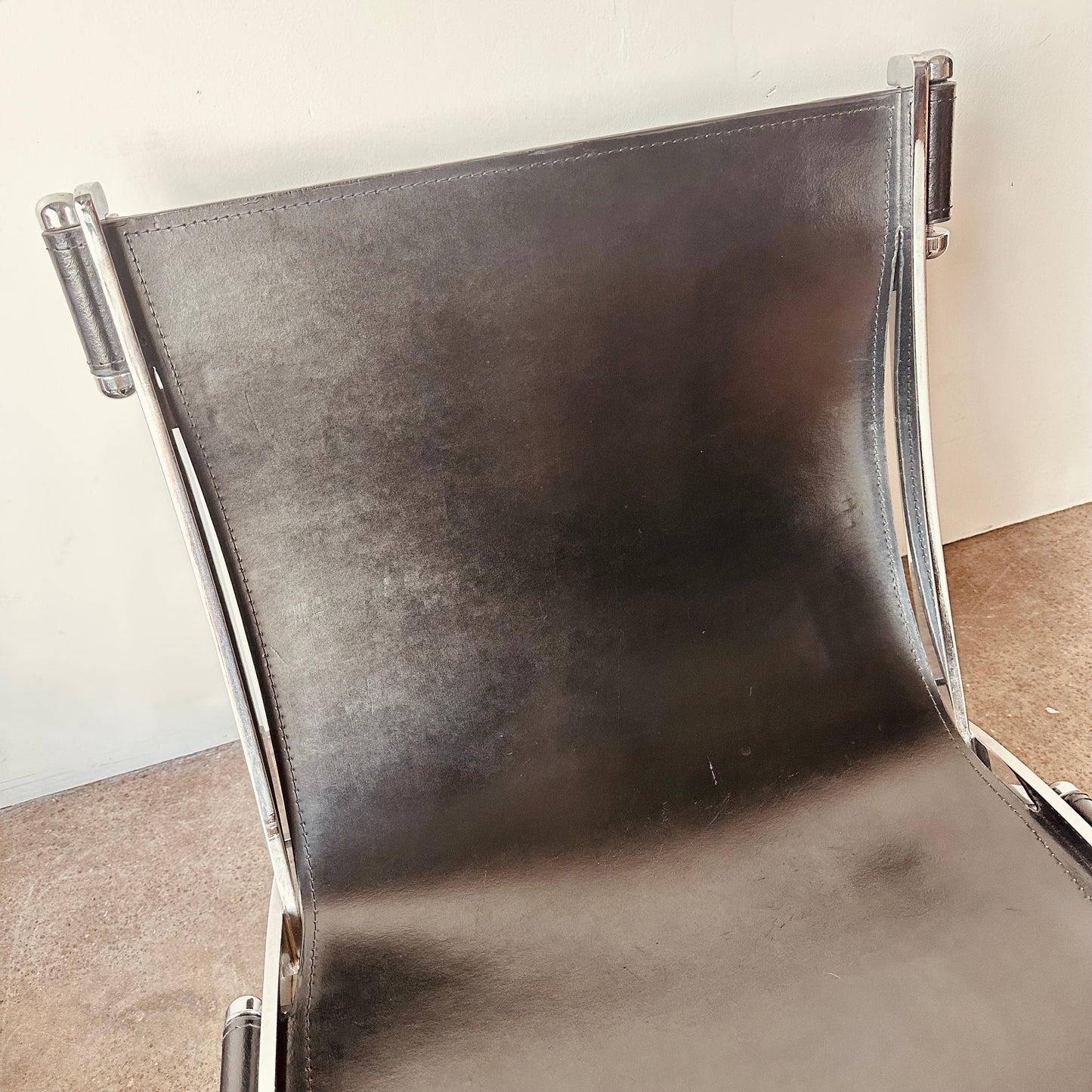 LEATHER SCISSOR CHAIRS BY ANTONIO CITTERIO FOR FLEXFORM
