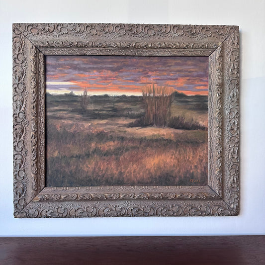 FRAMED LANDSCAPE PAINTING BY WNY ARTIST CHARLIE TRIPI