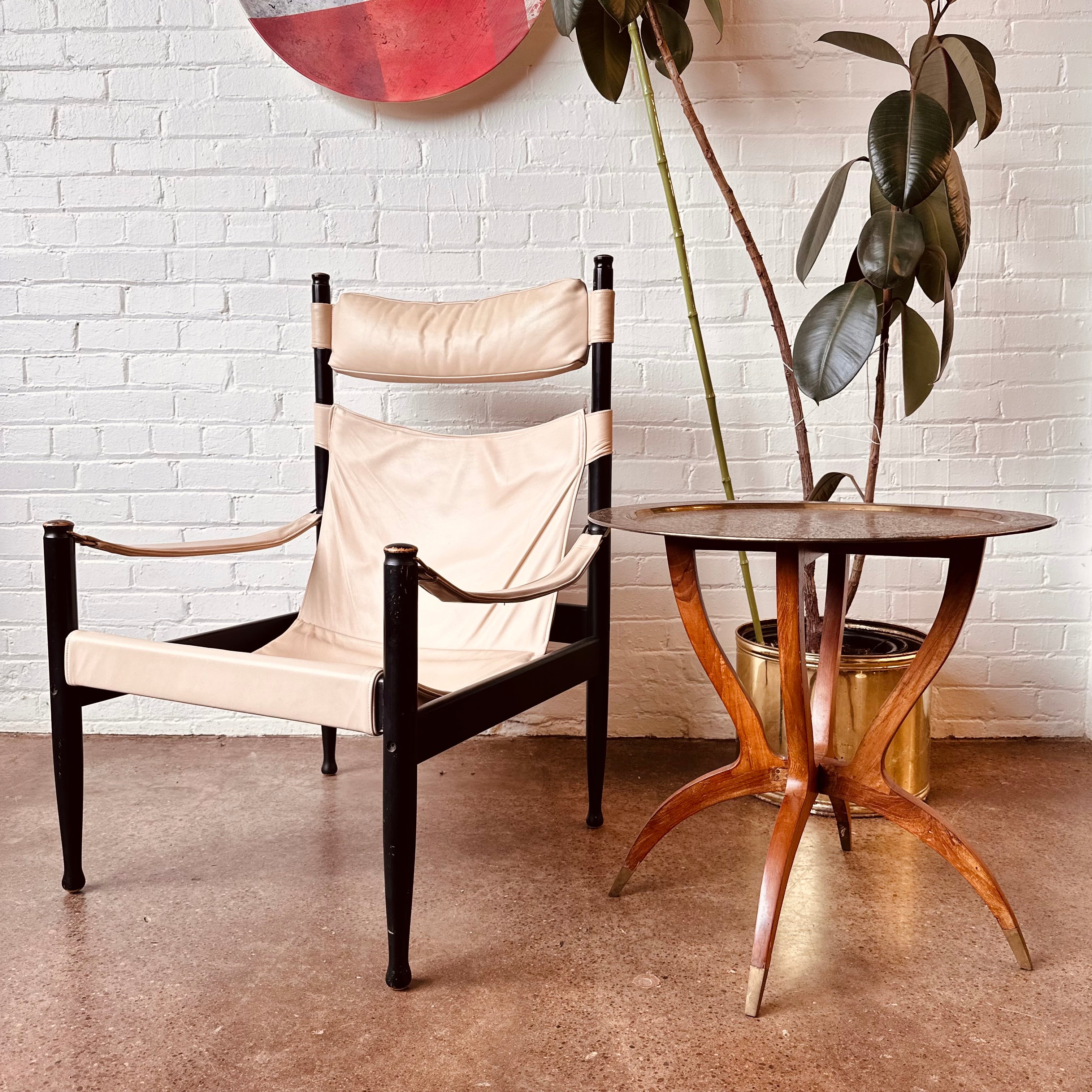 EBONIZED SAFARI LOUNGE CHAIR BY ERIC WORTS FOR NIELS EILERSEN MiMO Decor ebonized-safari-lounge-chair-by-eric-worts-for-niels-eilersen-mimo-decor