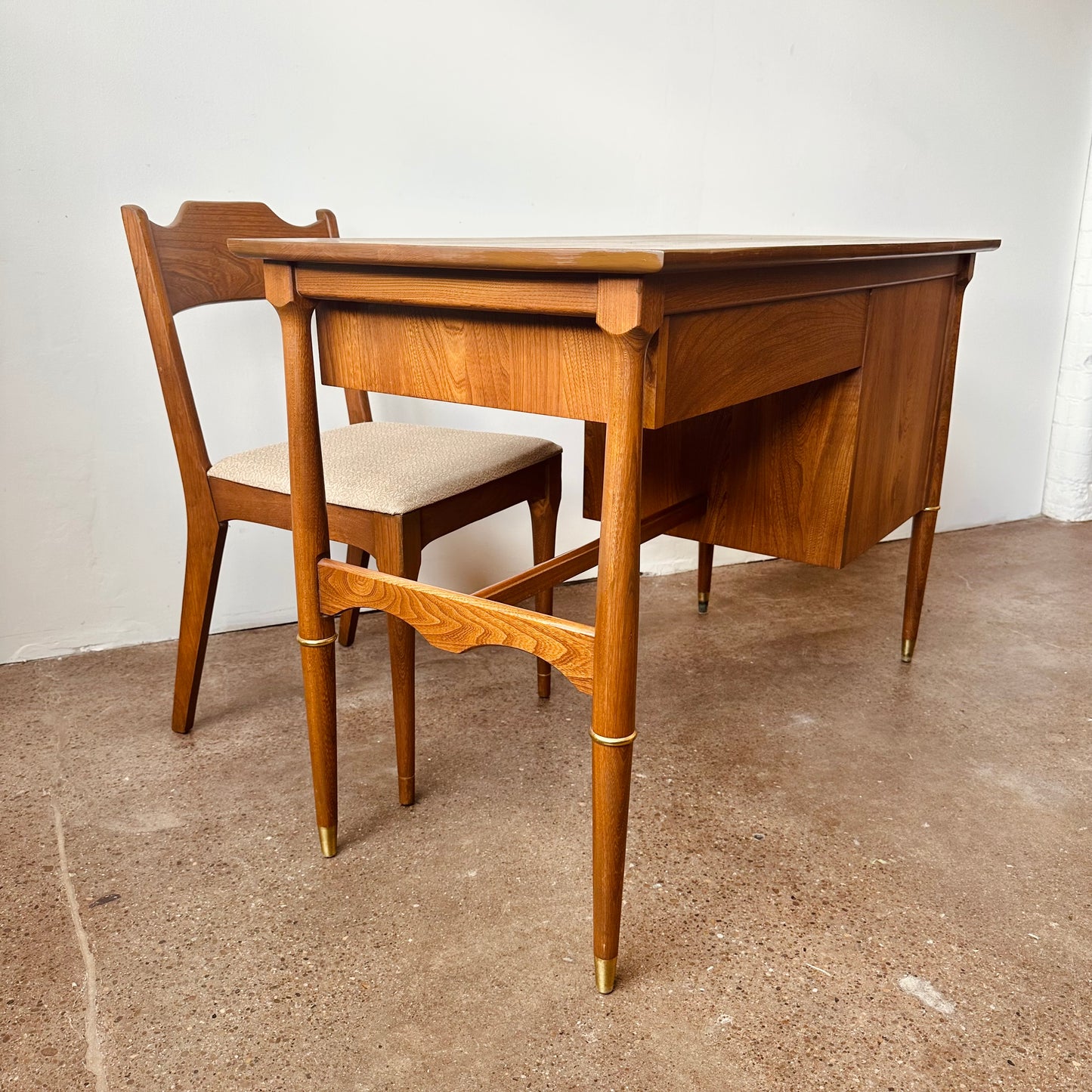 MID CENTURY WRITING DESK AND CHAIR