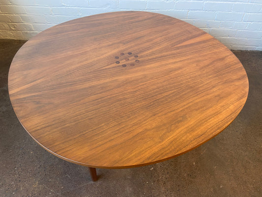 KIPP STEWART FOR DREXEL WALNUT AND ROSEWOOD COFFEE TABLE