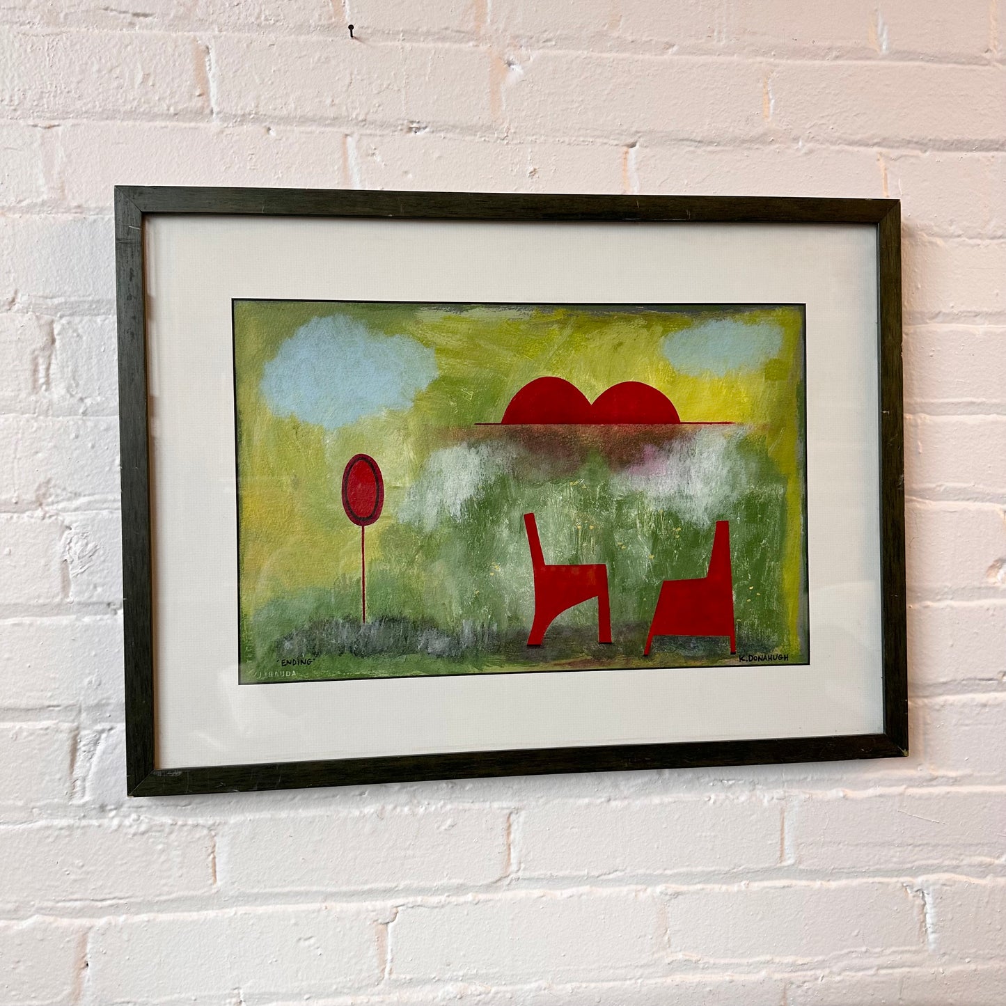 SIGNED ARTWORK BY KELLY DONAHUGH “ENDING” 2001