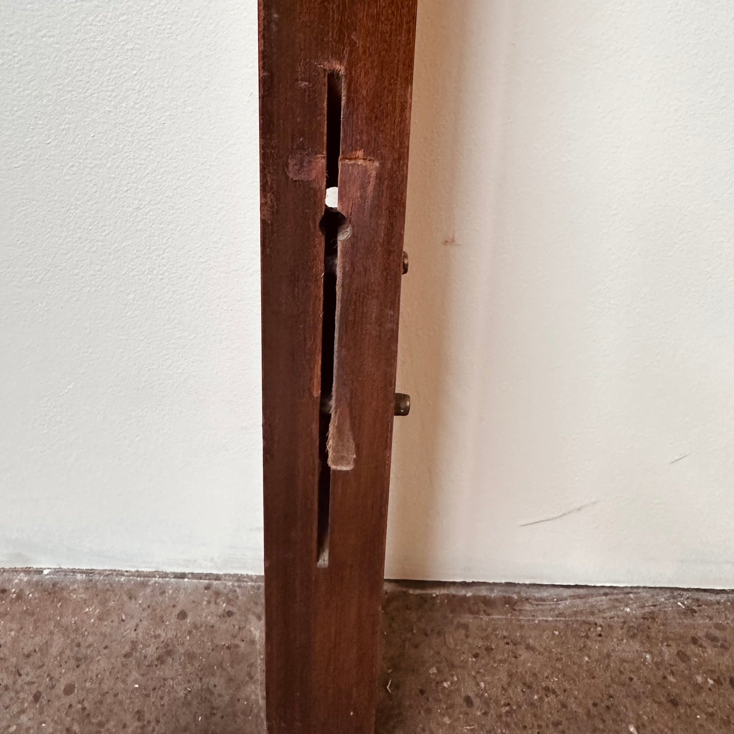 MID-CENTURY WALNUT FULL SIZE HEADBOARD AND FOOTBOARD