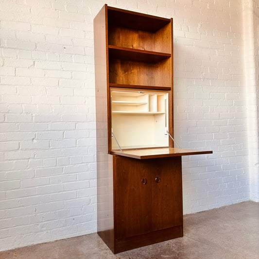 BELGIAN PULL-DOWN DESK / BAR CABINET BY VAN PELT