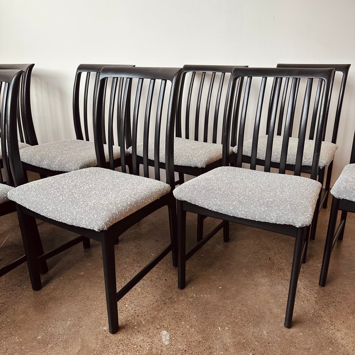 SET OF 8 DINING CHAIRS BY FOLKE OHLSSON FOR DUX SWEDEN