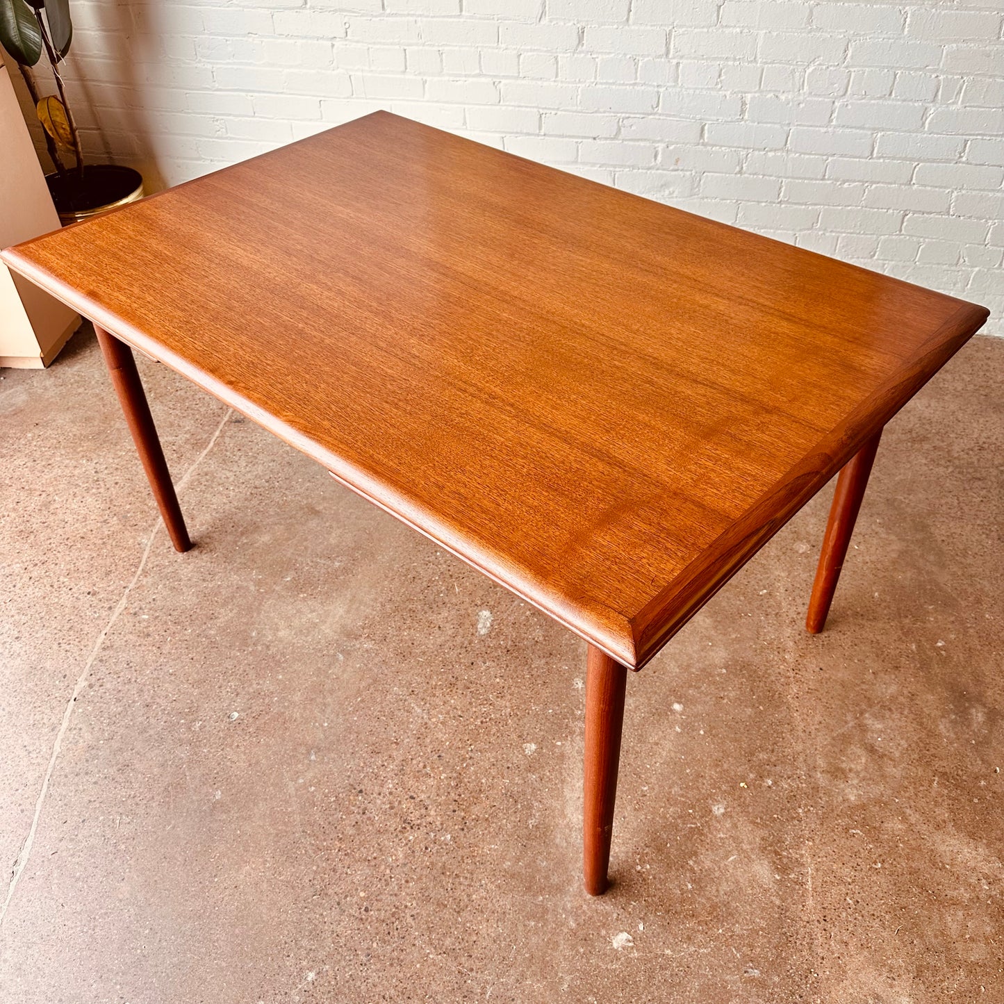 DANISH MODERN 91” DRAW LEAF TABLE - RESTORED
