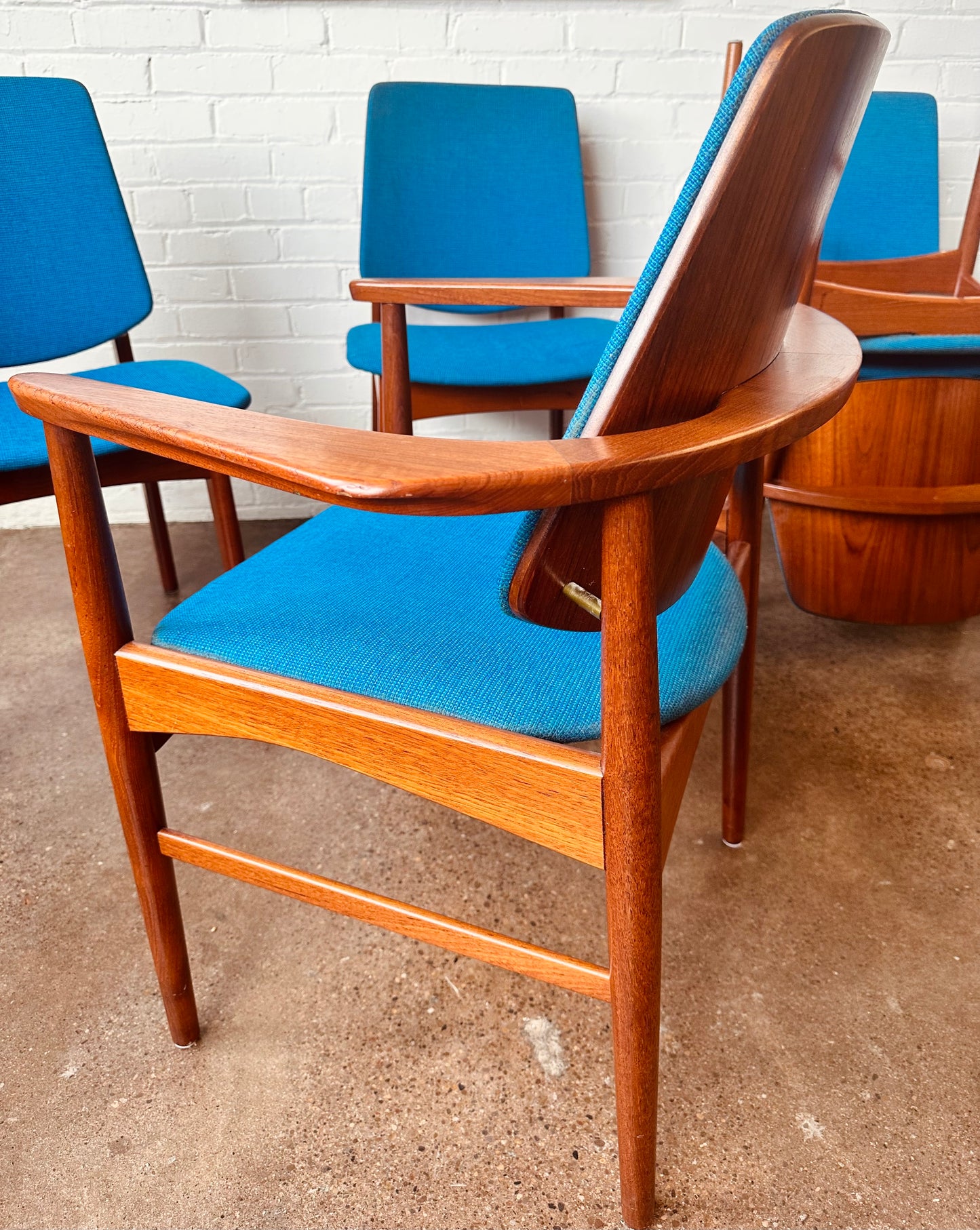 SET OF 6 TEAK DINING CHAIRS BY ARNE HOVMAN-OLSEN