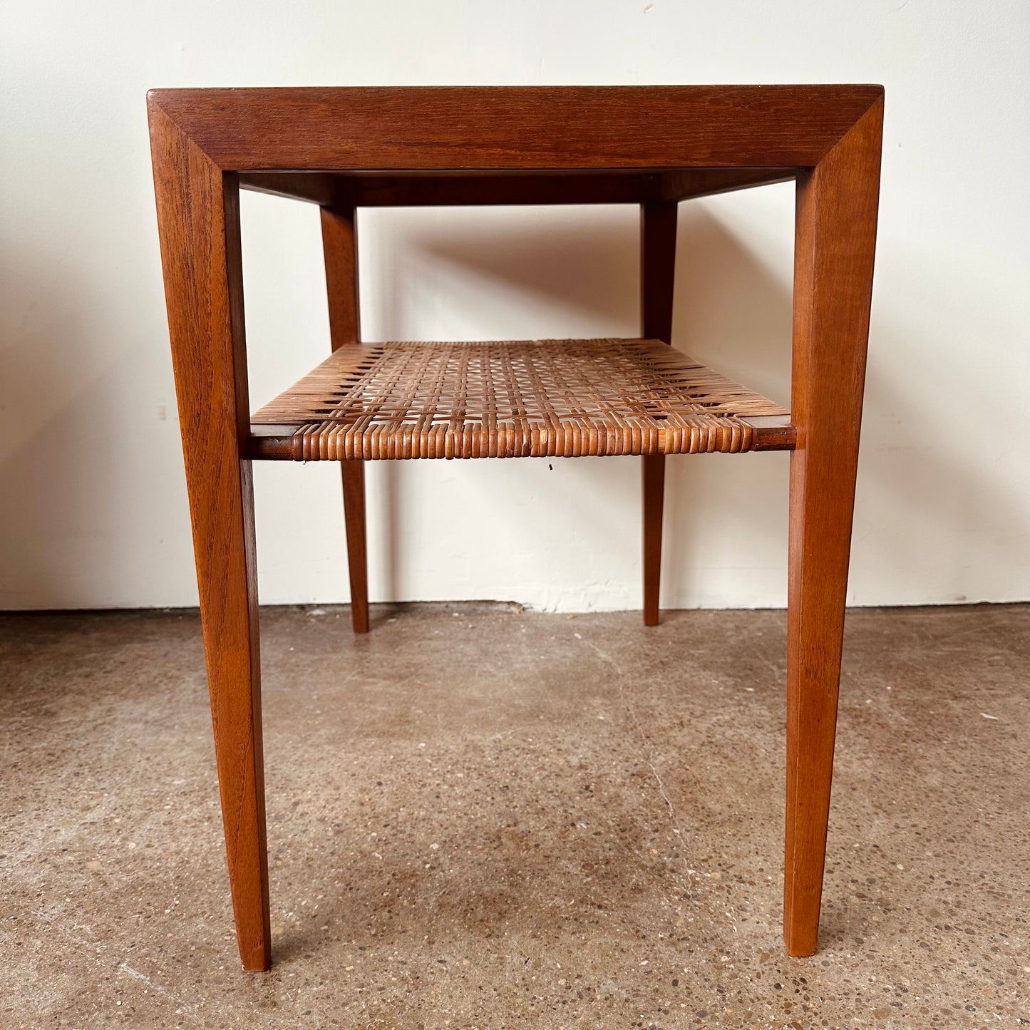 SEVERIN HANSEN SIDE TABLE TEAK BY HASLEV MOBELSNEDSKERI DENMARK 1960