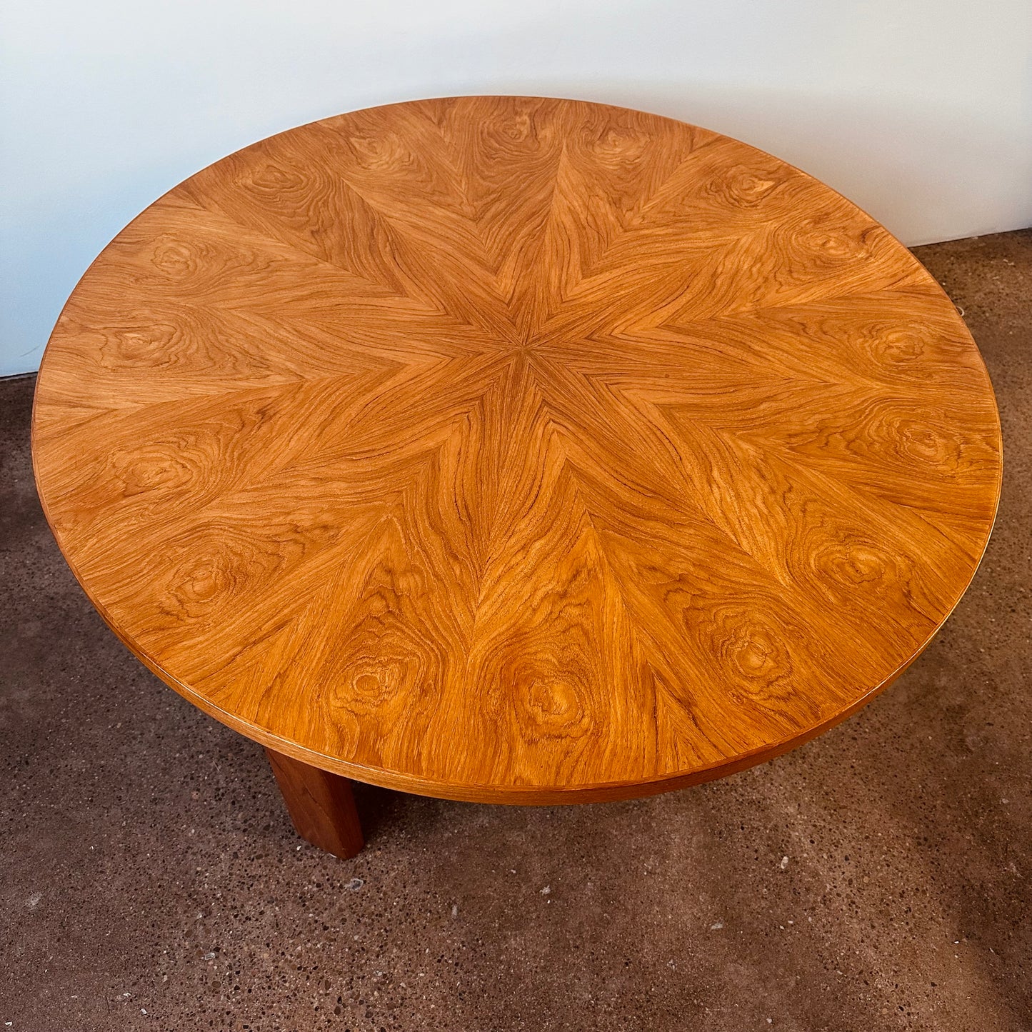 DANISH TEAK ROUND TWO TIER COFFEE TABLE