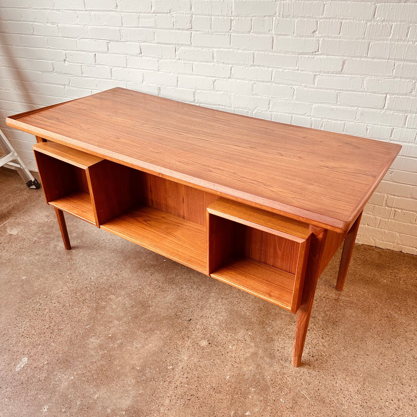 PETER LØVIG NIELSEN DANISH MODERN TEAK FLOATING DESK