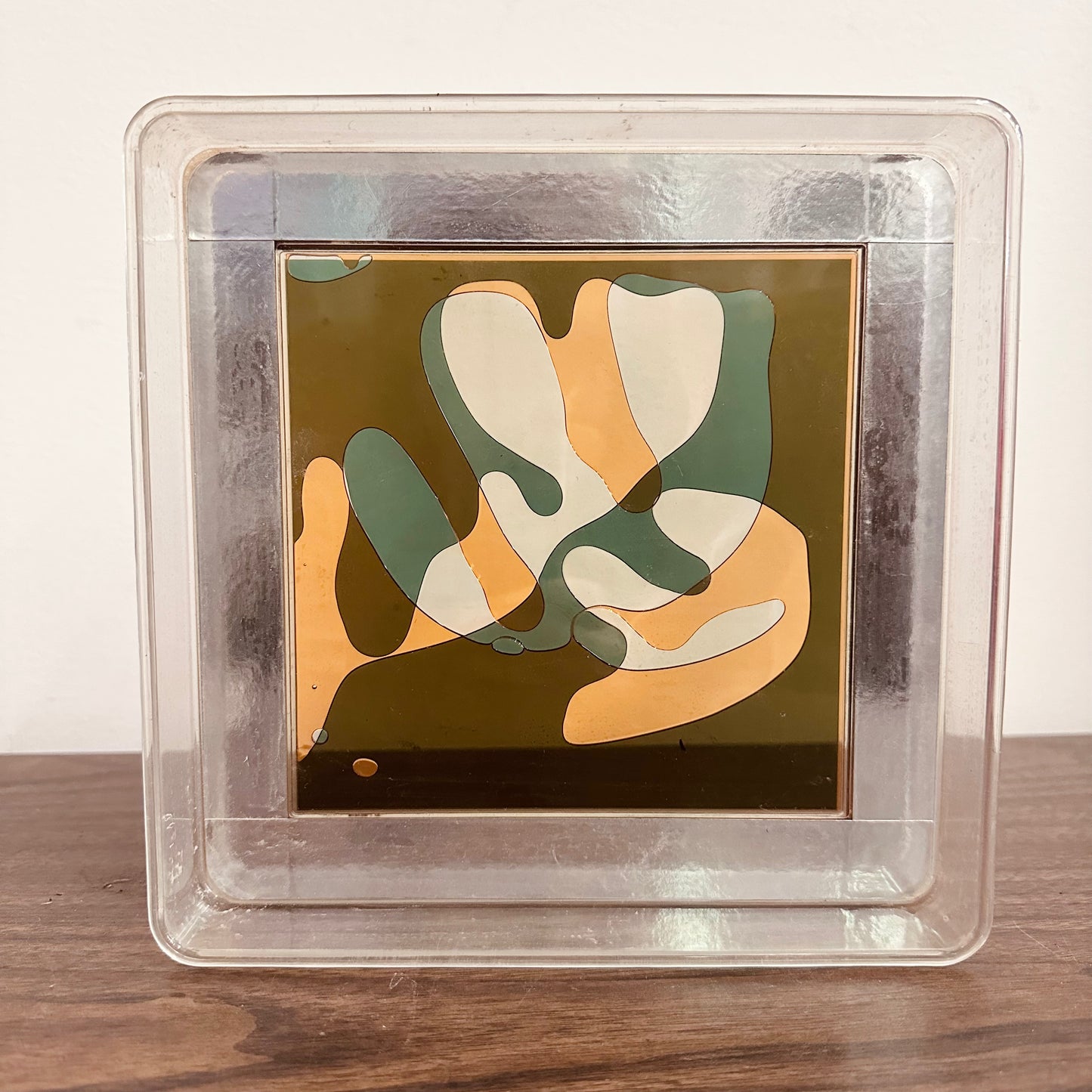 ARTEK 8" COLOR WINDOW PLASTIC LIQUID MOTION DESK TOY OP ART 1970S