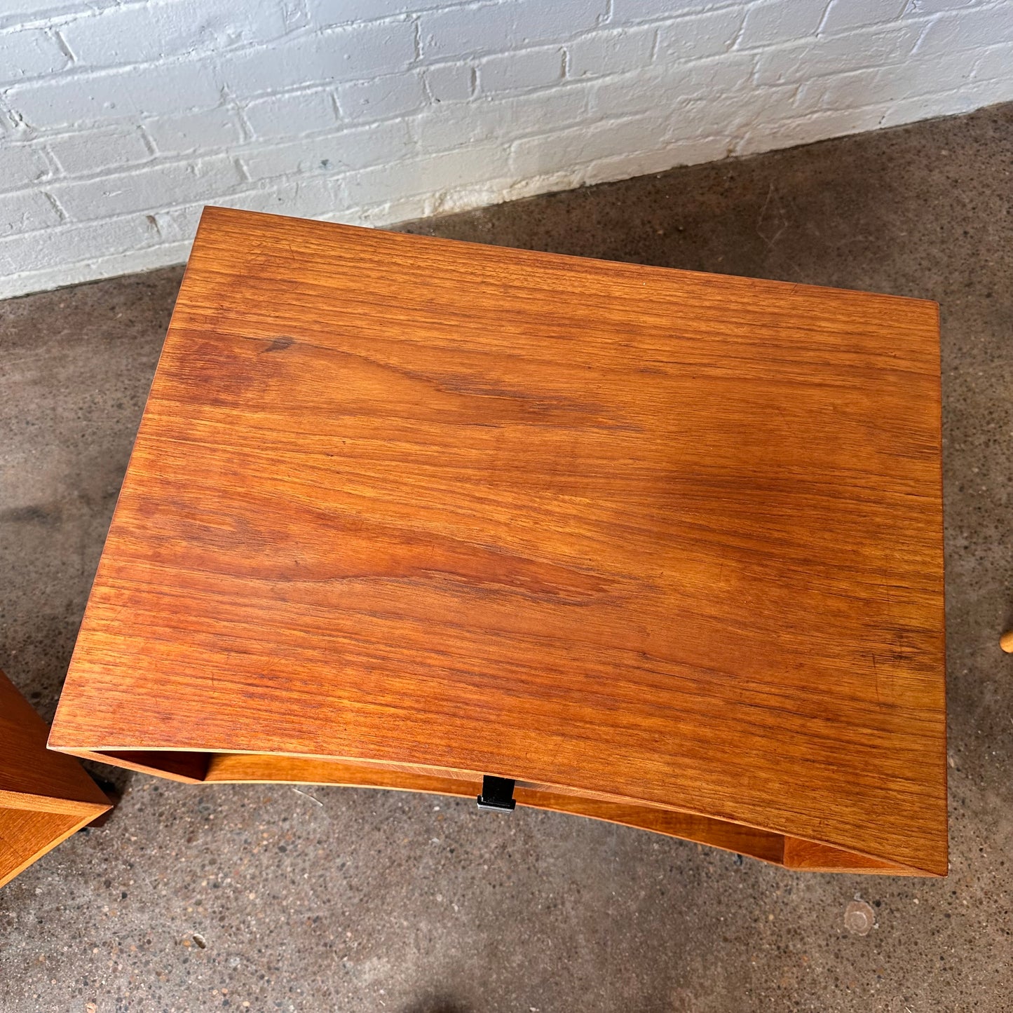 MCM RS ASSOCIATES TEAK NIGHTSTANDS - PAIR