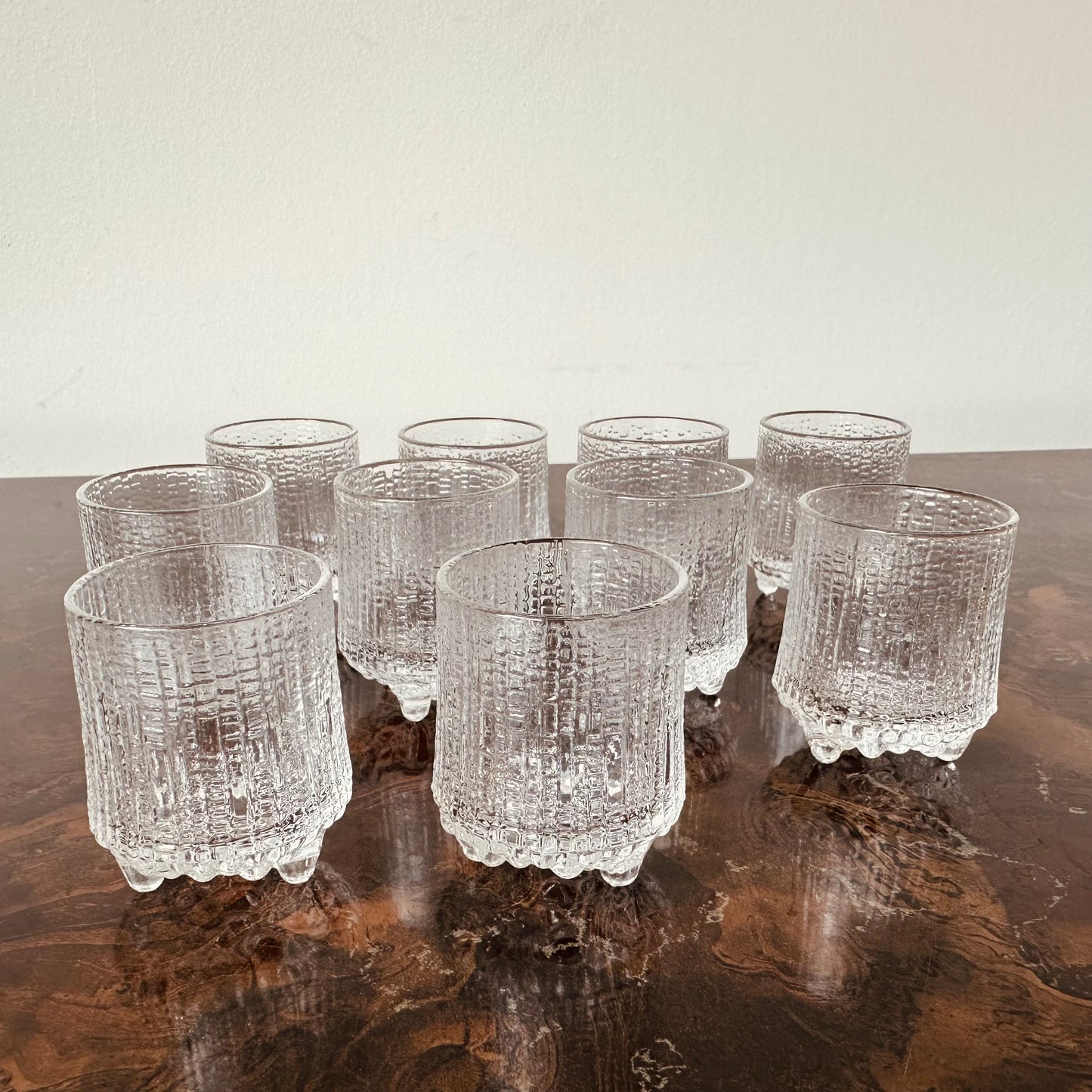 IITALLIA ULTIMA THULE SHOT GLASSES BY TAPIO WIRKKALA – SET OF 10