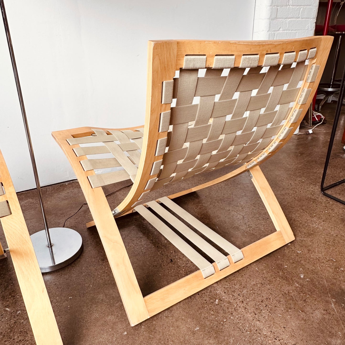 PAIR OF FOLDING LOUNGE CHAIRS BY BÖRGE LINDAU FOR BLÅ STATION