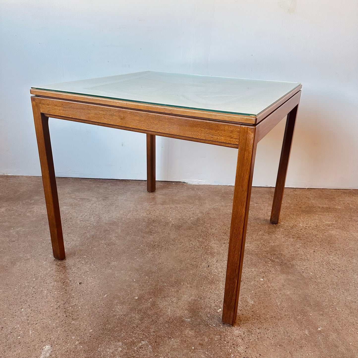 JENS RISOM MID-CENTURY WALNUT CAFE GAME TABLE