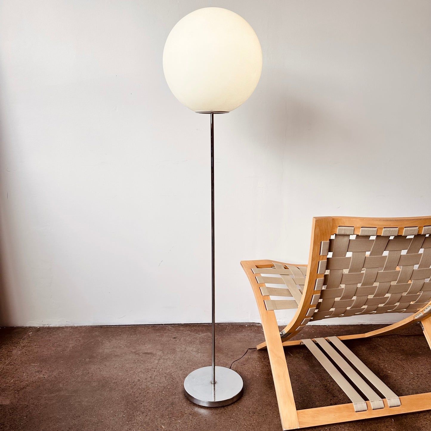 SONNEMAN STYLE LOLLIPOP CHROME FLOOR LAMP