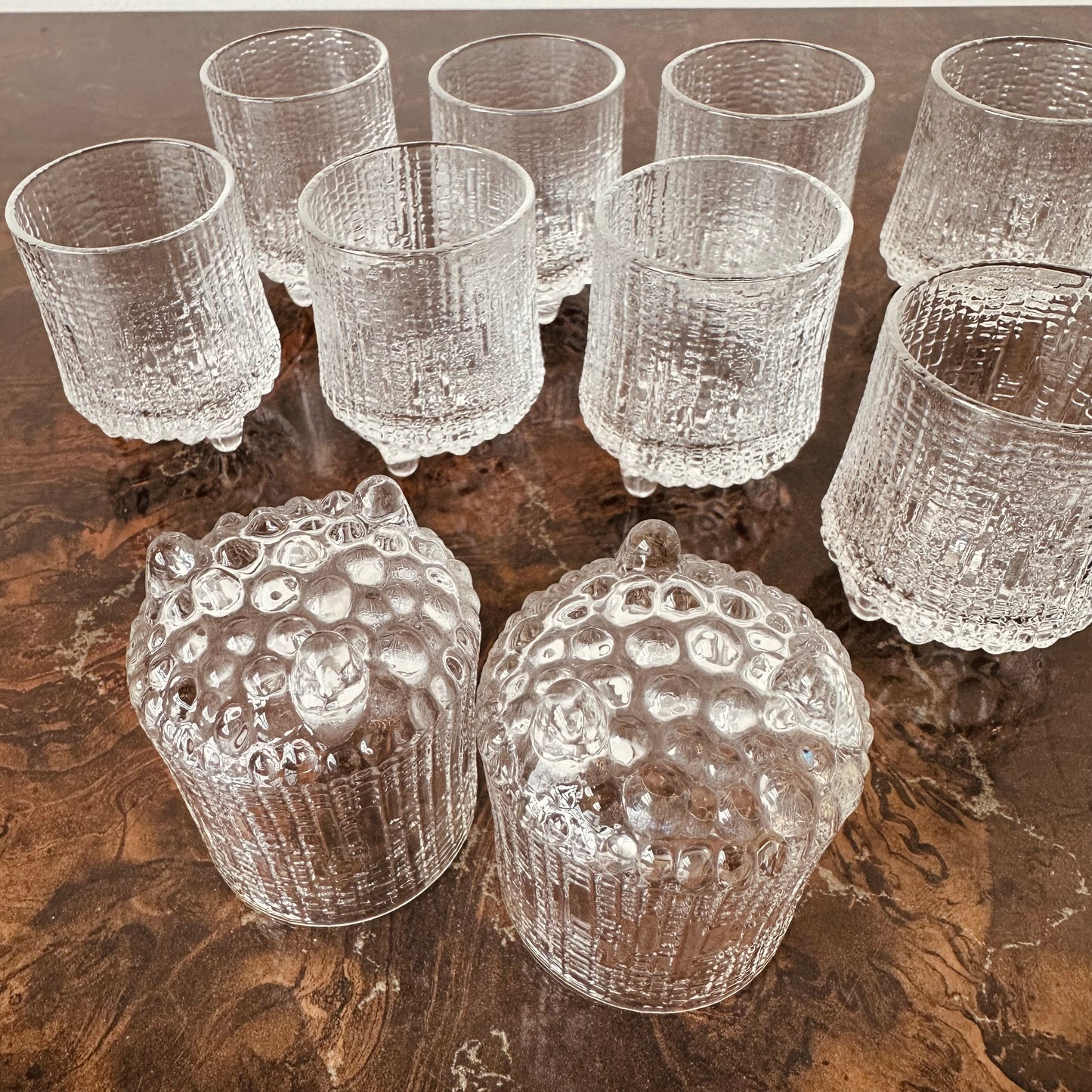 IITALLIA ULTIMA THULE SHOT GLASSES BY TAPIO WIRKKALA – SET OF 10